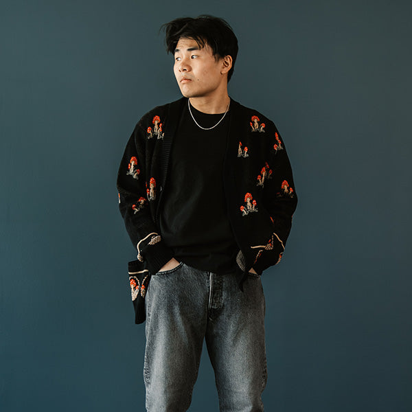 September 2023 Outfit - Black Cardigan, Black Shirt, Black Pants