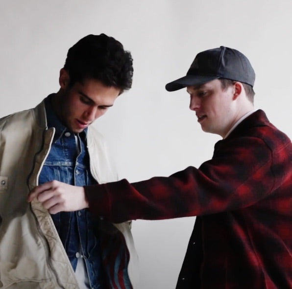 On-body menswear outfit selection game