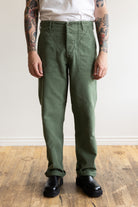 orSlow - U.S. Army Fatigue Pants Used Wash (Regular Fit) - Green Used - Canoe Club