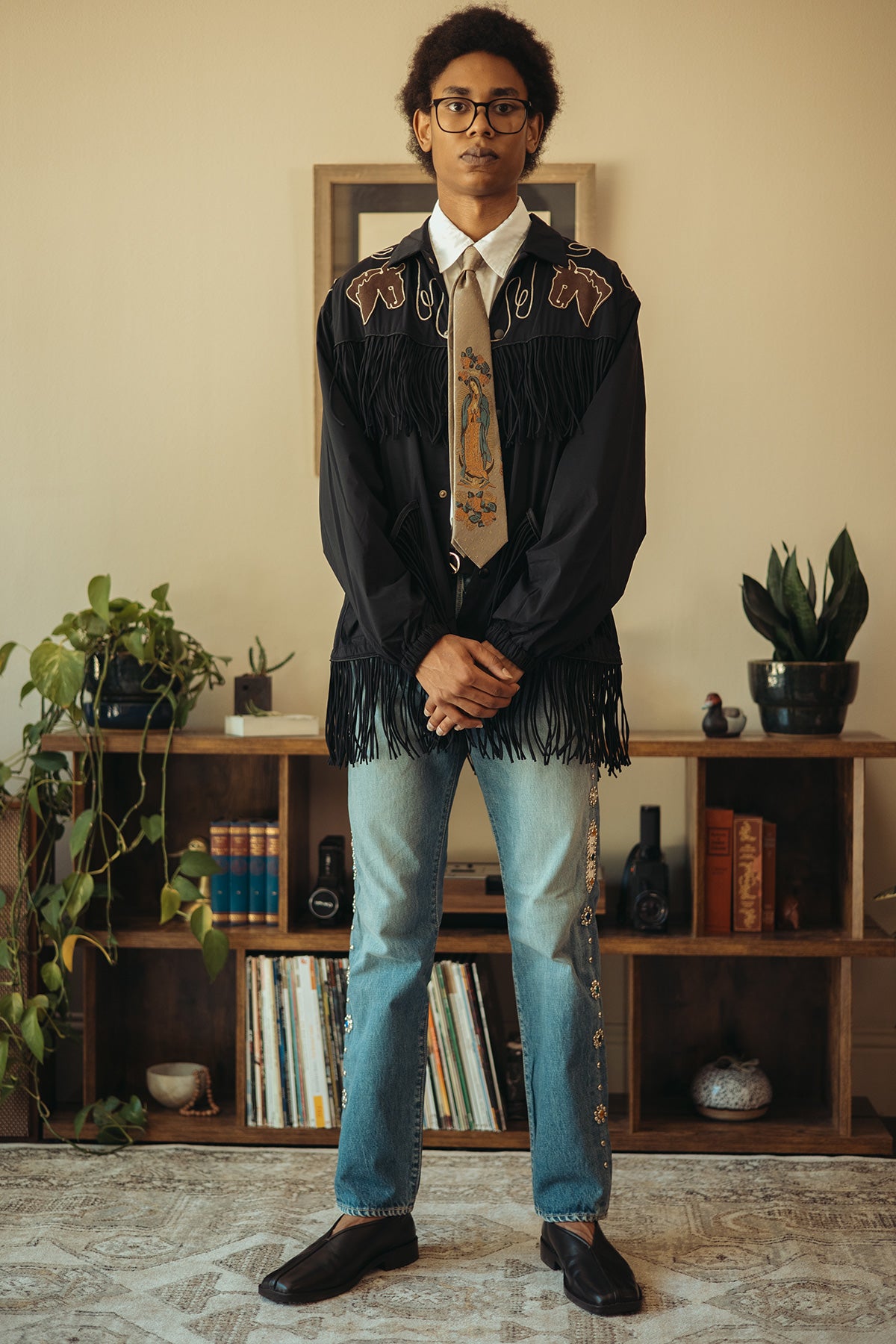 Kapital - 14oz Denim 5p MONKEY CISCO (STUDS) - Indigo - Canoe Club