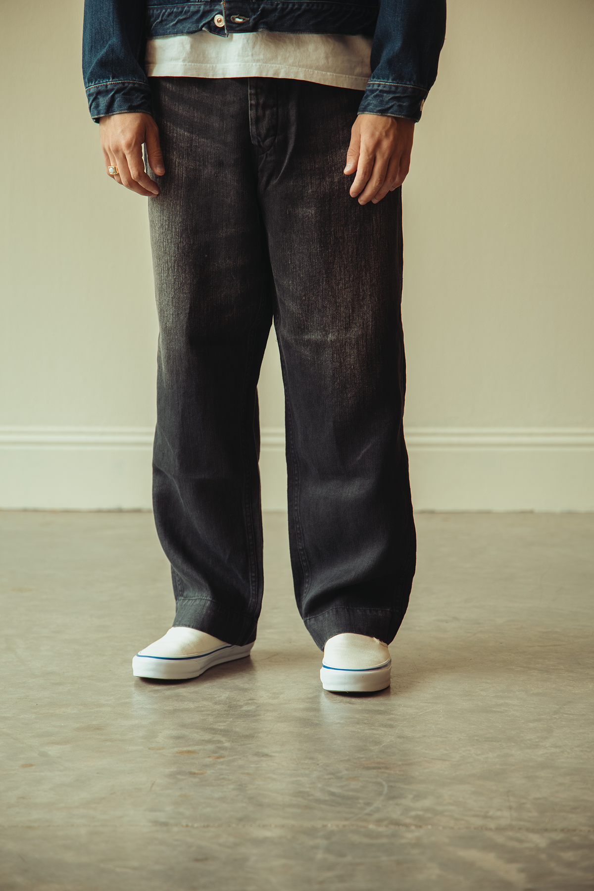Herill - USMC HBT Linen Pants - Black - Canoe Club