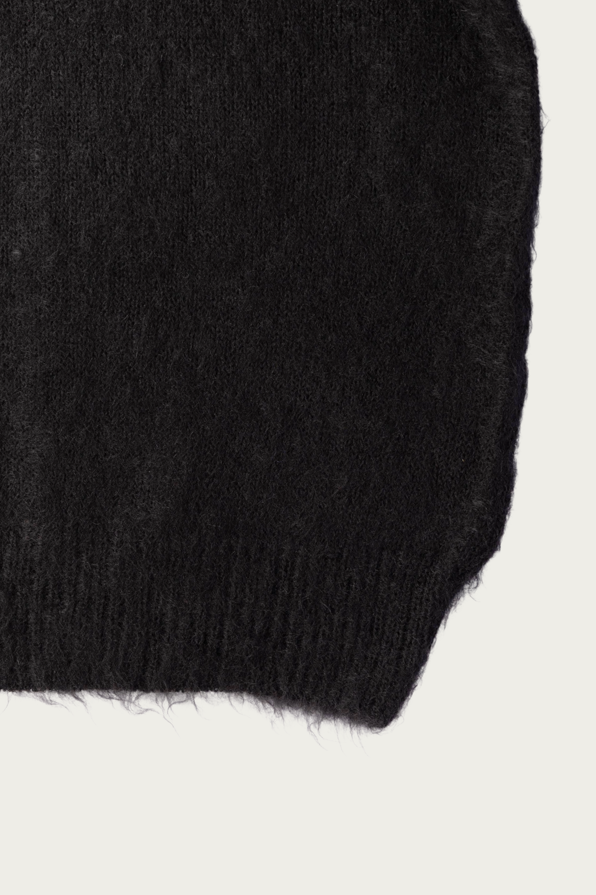 Auralee - Brushed Super Kid Mohair Knit Polo - Ink Black - Canoe Club