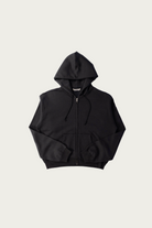 Auralee - High-Twist Compact Sweat Zip Parka - Ink Black - Canoe Club