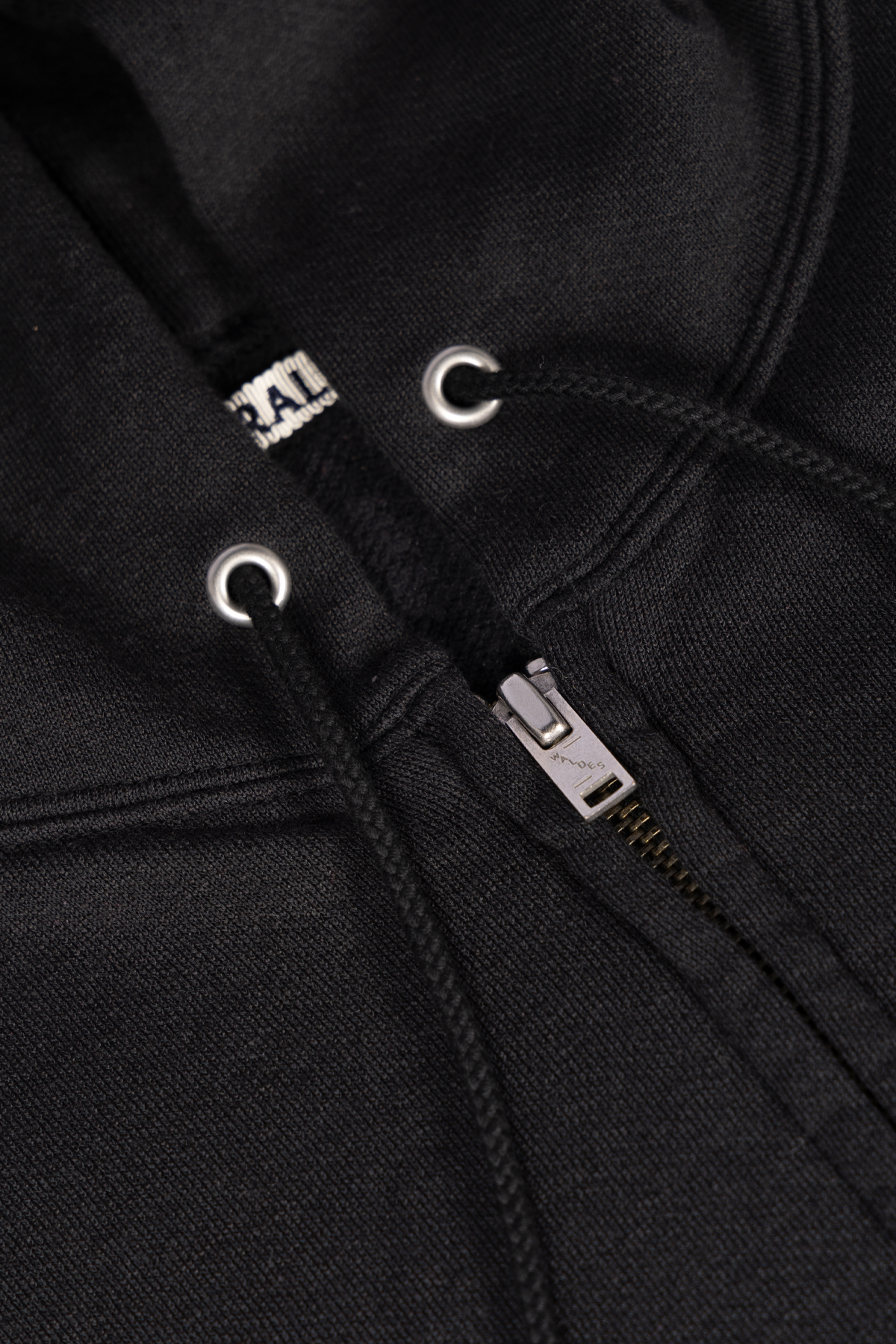 Auralee - High-Twist Compact Sweat Zip Parka - Ink Black - Canoe Club
