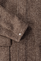 Auralee - Homespun Tweed Zip Blouson - Mix Brown - Canoe Club