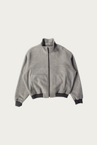 Auralee - Pure Silk Comfort Fleece Zip Blouson - Top Grey - Canoe Club