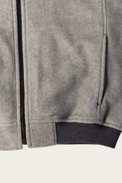 Auralee - Pure Silk Comfort Fleece Zip Blouson - Top Grey - Canoe Club