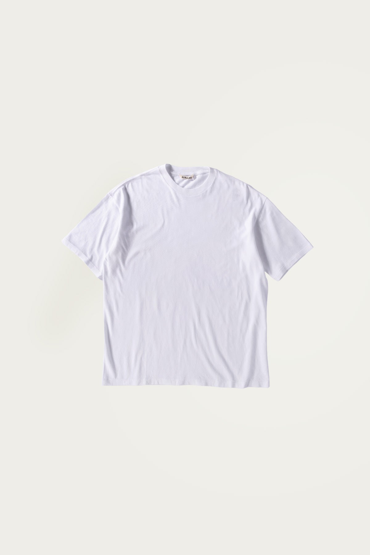 Auralee - Seamless Crew Neck Tee - White - Canoe Club