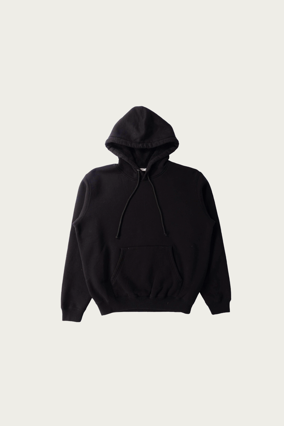 Auralee - Smooth Soft Sweat P/O Parka - Black - Canoe Club