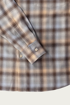Auralee - Super Light Wool Check Shirt - Blue Orange Check - Canoe Club