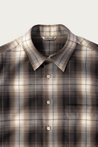 Auralee - Super Light Wool Check Shirt - Brown Charcoal Check - Canoe Club