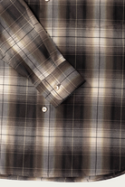 Auralee - Super Light Wool Check Shirt - Brown Charcoal Check - Canoe Club