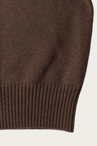 Auralee - Super Fine Wool Knit Mock Neck P/O - Top Brown - Canoe Club
