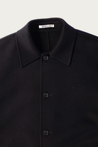Auralee - Super Fine Wool Melton Hand Sewn Blouson - Black - Canoe Club
