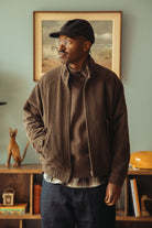 Auralee - Wool Cashmere Corduroy Zip Blouson - Smoky Brown - Canoe Club