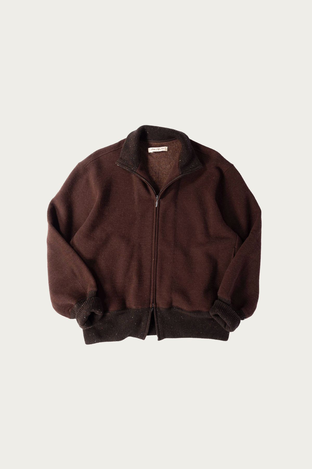 Aviva Jifei Xue - Drivers Knit Blouson - Brown Mix - Canoe Club