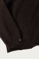 Aviva Jifei Xue - Knit Boxy Shirt - Flecked Dark Brown - Canoe Club