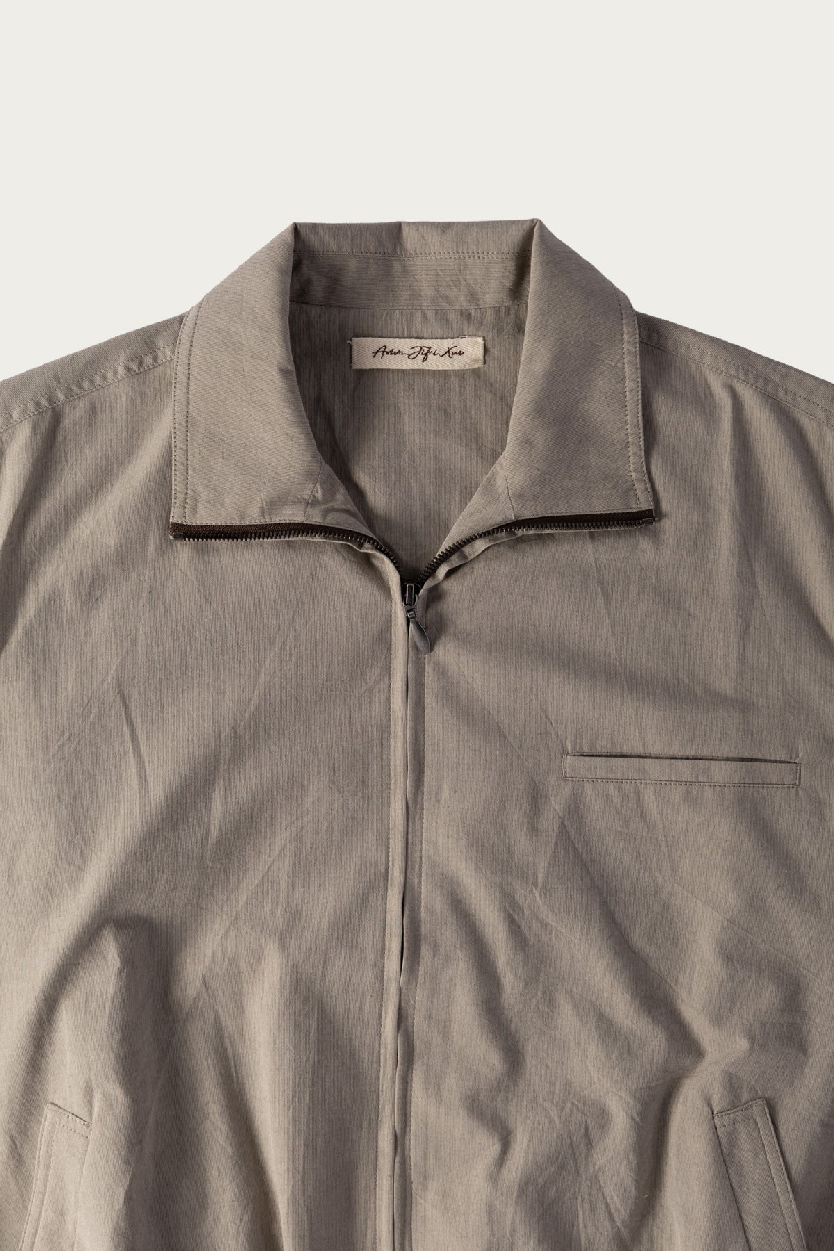 Aviva Jifei Xue - Track Blouson - Warm Grey - Canoe Club