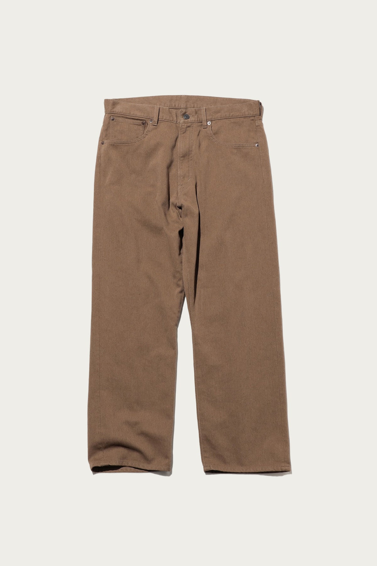 Beams Plus - 5 Pocket Classic OC Pique - Organic Brown Cotton Iron-Dyeing - Canoe Club