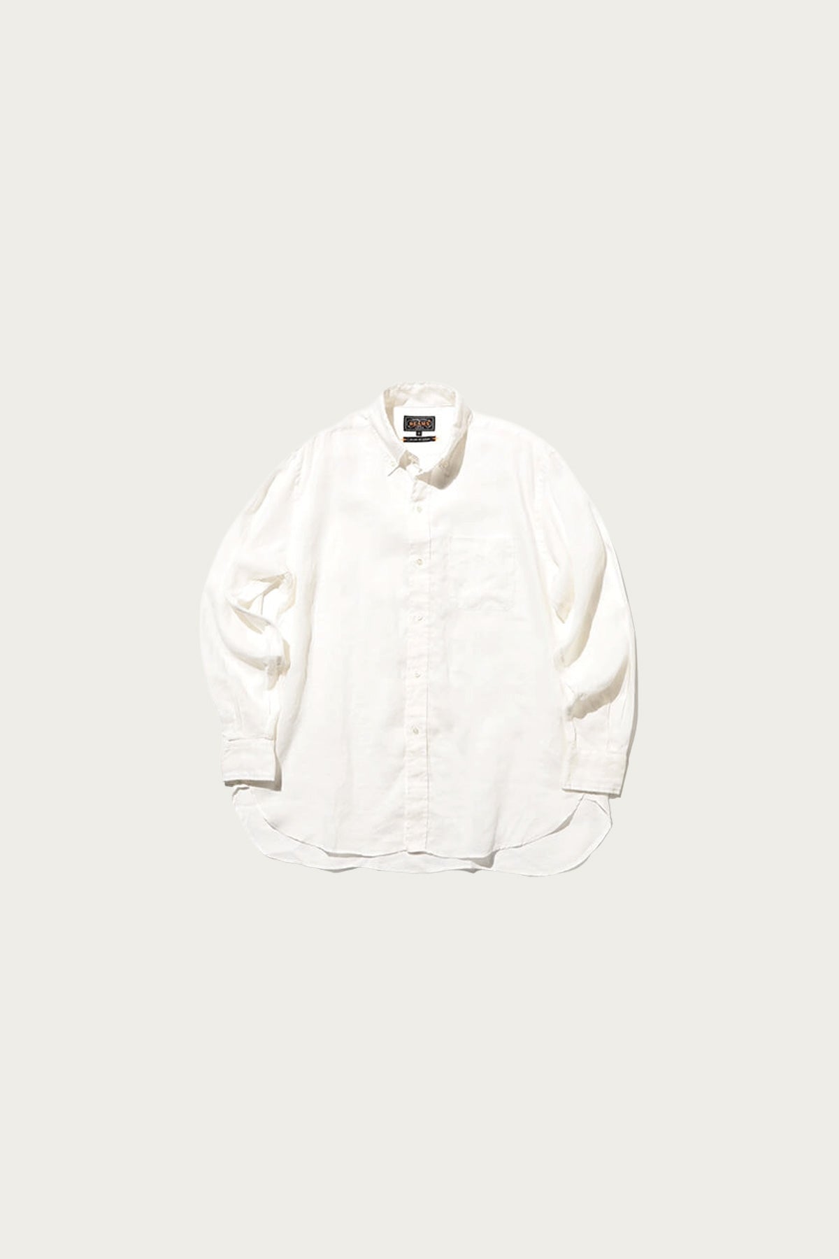 Beams Plus - B.D. Classic-Fit Linen Chambray - White - Canoe Club