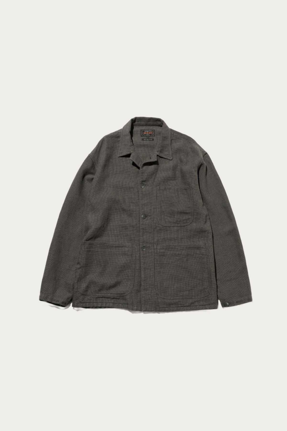 Beams Plus - MIL Chore Jacket Cotton Linen - Grey - Canoe Club
