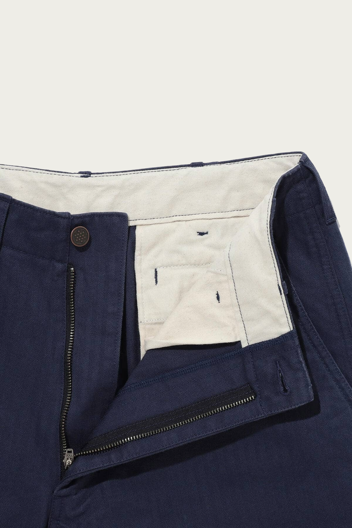 Beams Plus - MIL Trousers Herringbone - Navy - Canoe Club