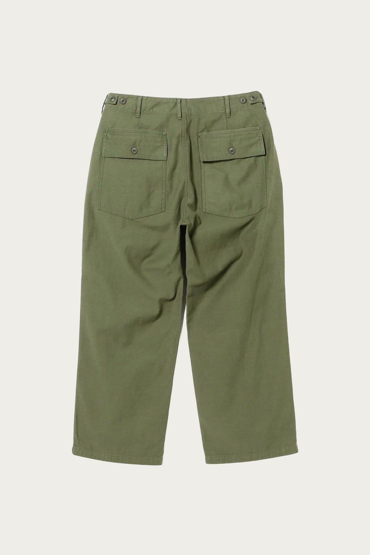 Beams Plus - MIL Utility Trousers Reversed Sateen - Olive Green - Canoe Club