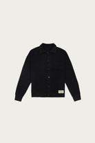 Brain Dead - Pigment Dye Longsleeve Polo Sweater - Ink - Canoe Club