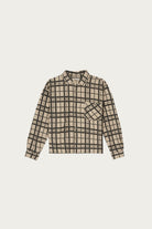 Brain Dead - Plaid French Terry Button Up - Sand - Canoe Club