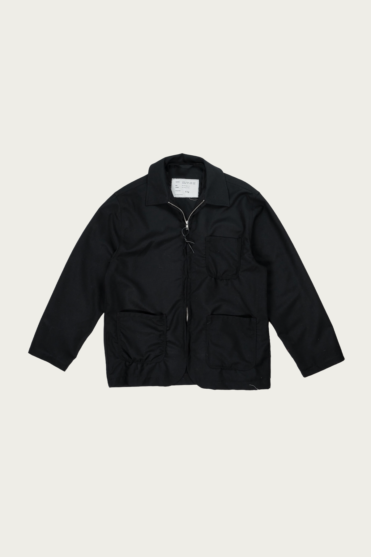 Camiel Fortgens - Chore Jacket Zip - Black - Canoe Club
