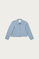 Camiel Fortgens - Fitted Zip Jacket - Blue/Grey/White Check - Canoe Club