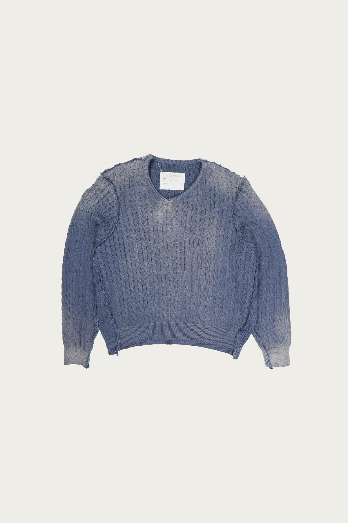 Camiel Fortgens - Frankenstein Cable V-Neck - Petrol - Canoe Club