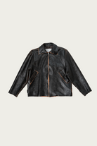 Camiel Fortgens - Simple Jacket - Black Cracked Leather - Canoe Club