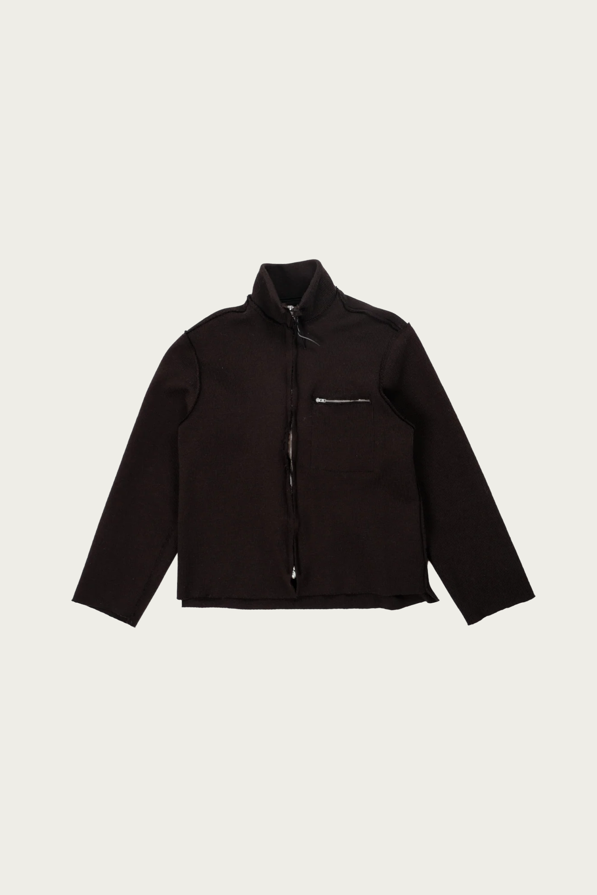 Camiel Fortgens - Zip-Up Knit - Dark Brown - Canoe Club