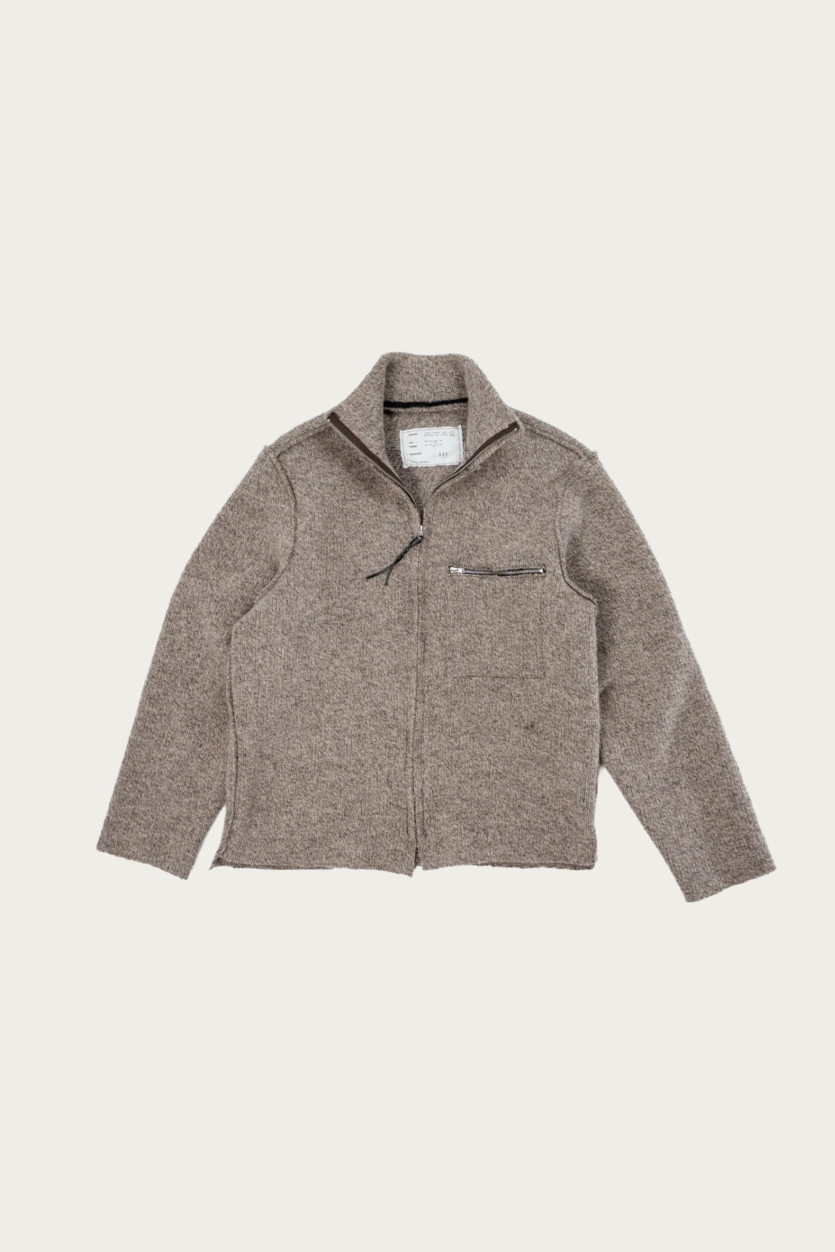Camiel Fortgens - Zip-Up Knit - Melange Brown - Canoe Club