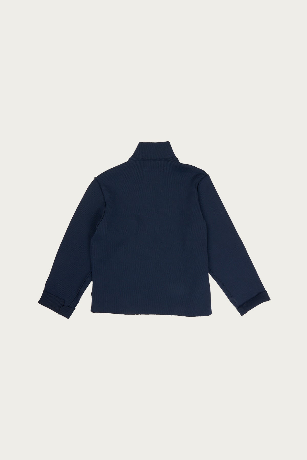 Camiel Fortgens - Zip Up Knit - Navy Heavy Rib Knit - Canoe Club