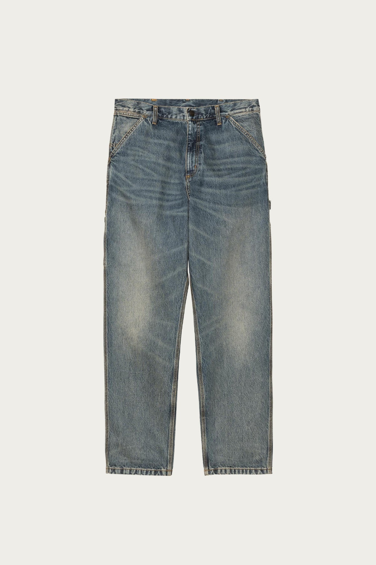 Carhartt Work In Progress - Single Knee Pant - Blue Worn Used Wash - Canoe Club