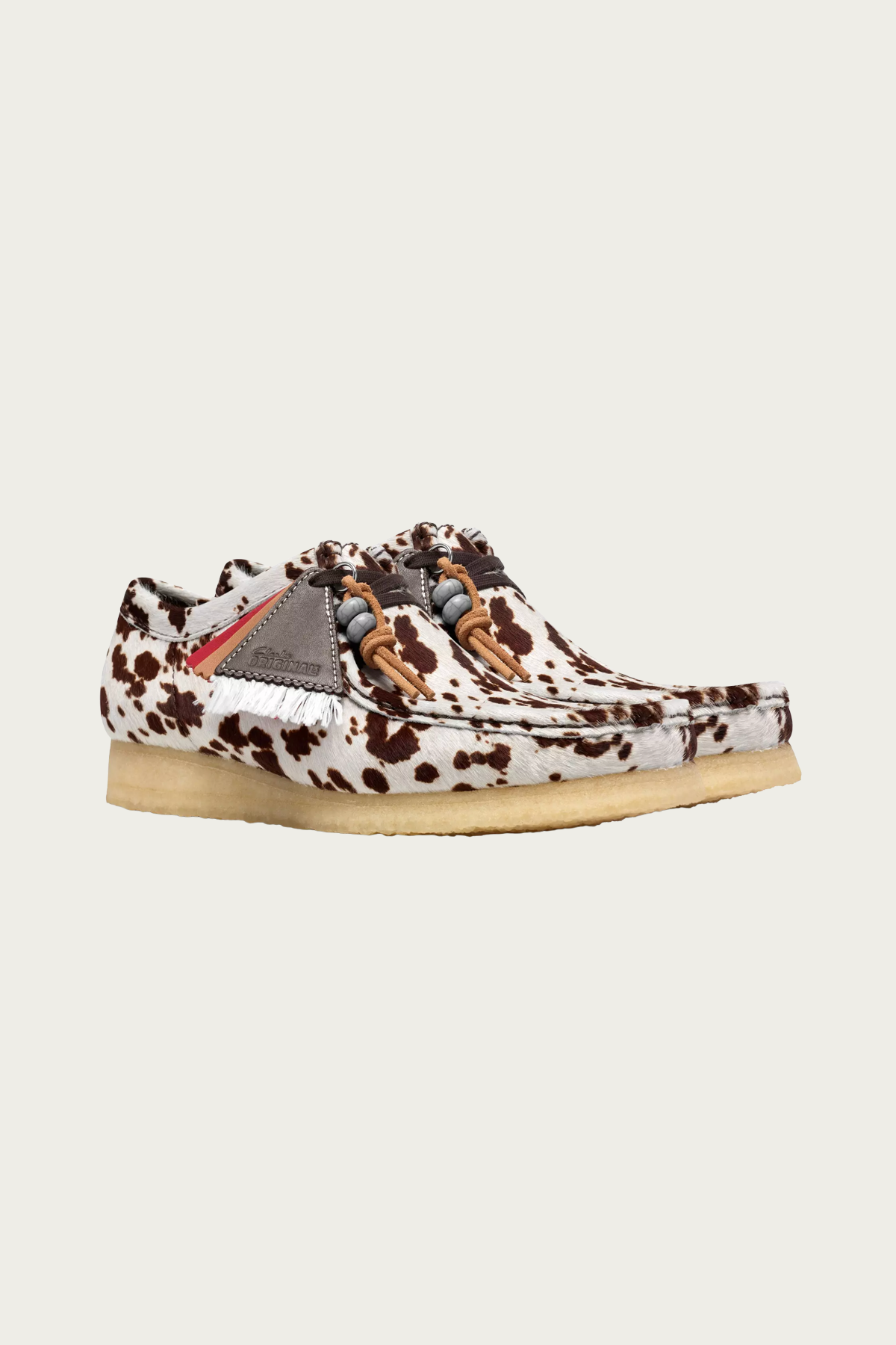 Clarks - Wallabee - Brown Cow Print - Canoe Club