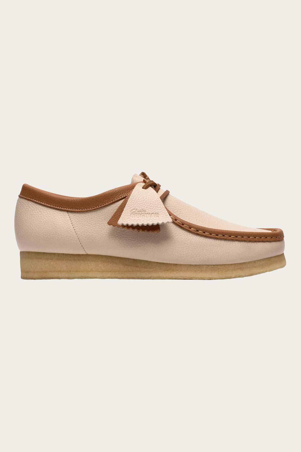 Clarks - Wallabee - White Combi Leather - Canoe Club