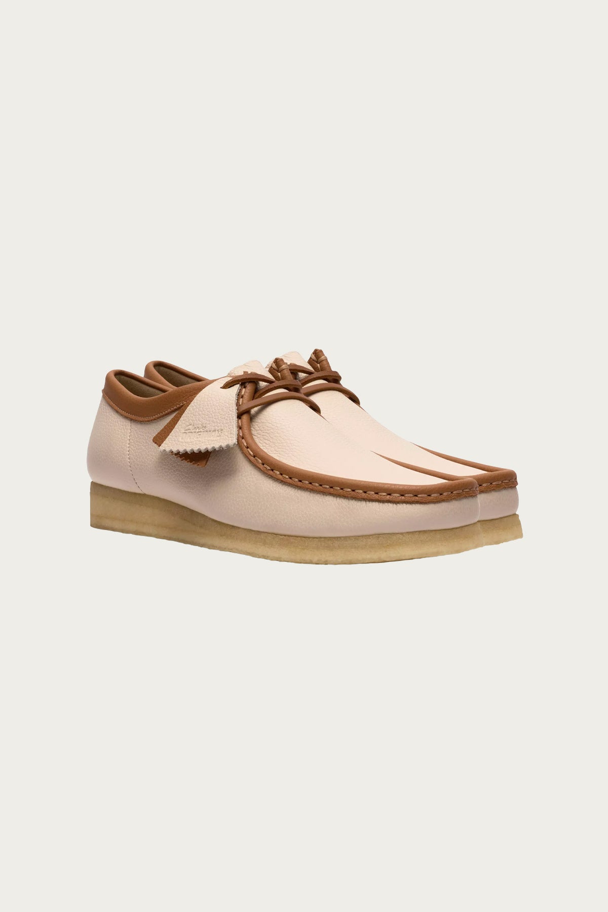 Clarks - Wallabee - White Combi Leather - Canoe Club