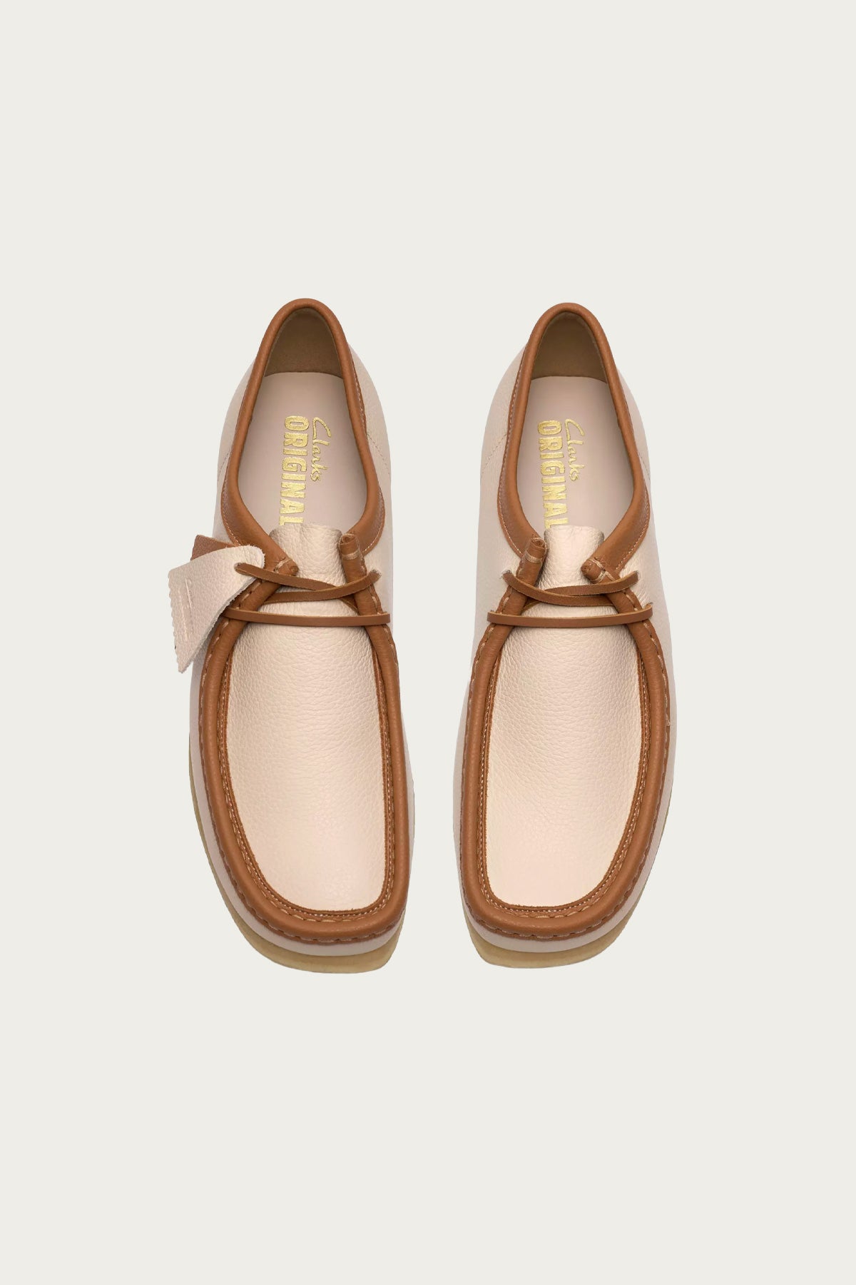 Clarks - Wallabee - White Combi Leather - Canoe Club