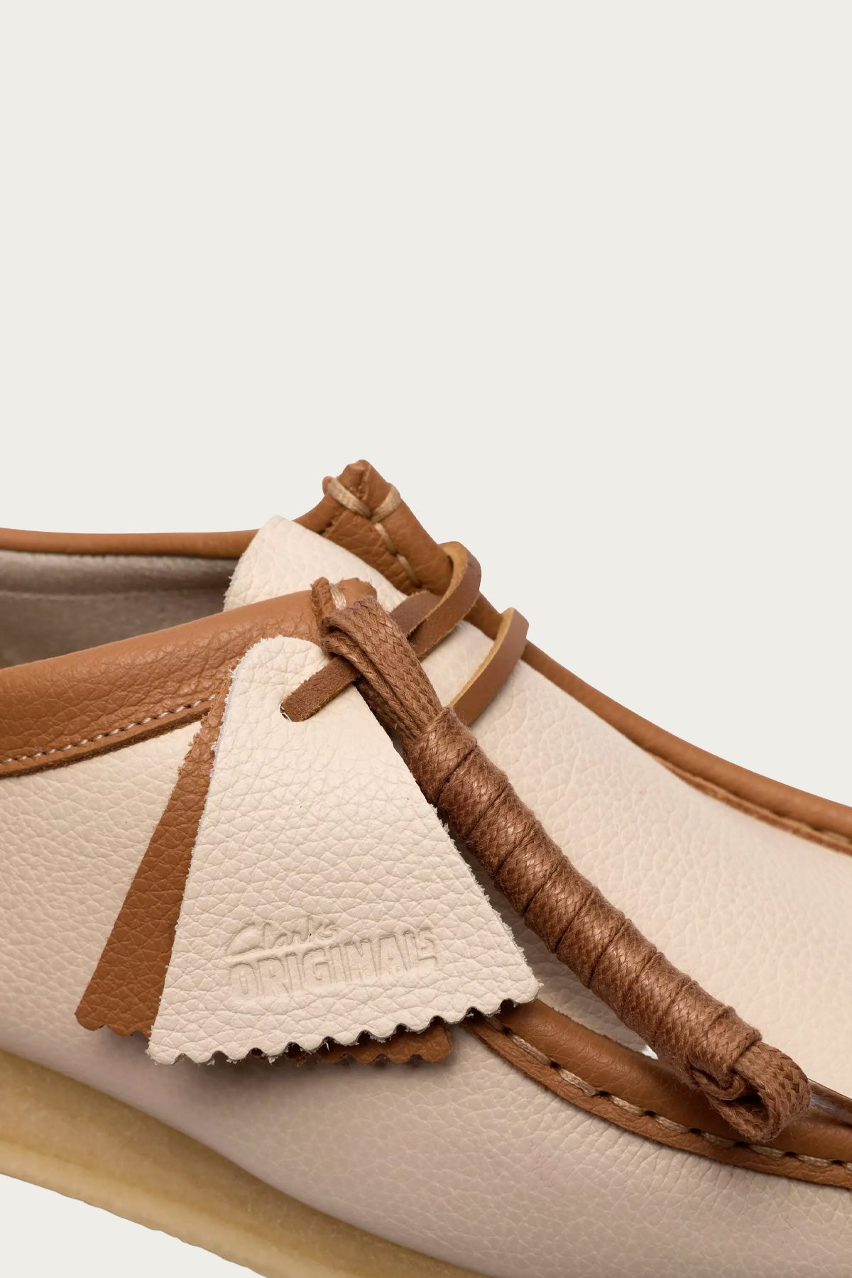 Clarks - Wallabee - White Combi Leather - Canoe Club