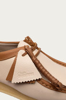 Clarks - Wallabee - White Combi Leather - Canoe Club