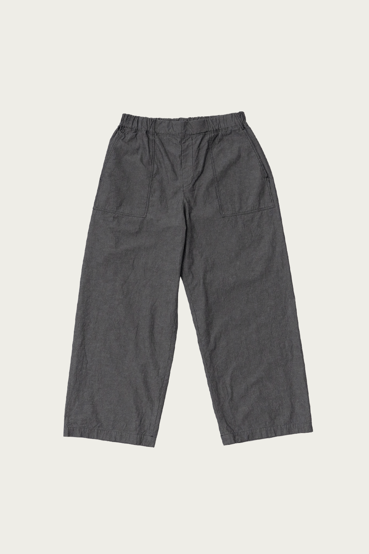 CONFECT - Upcyclino Basic Chambray Easy Fit Pants - Charcoal Grey - Canoe Club