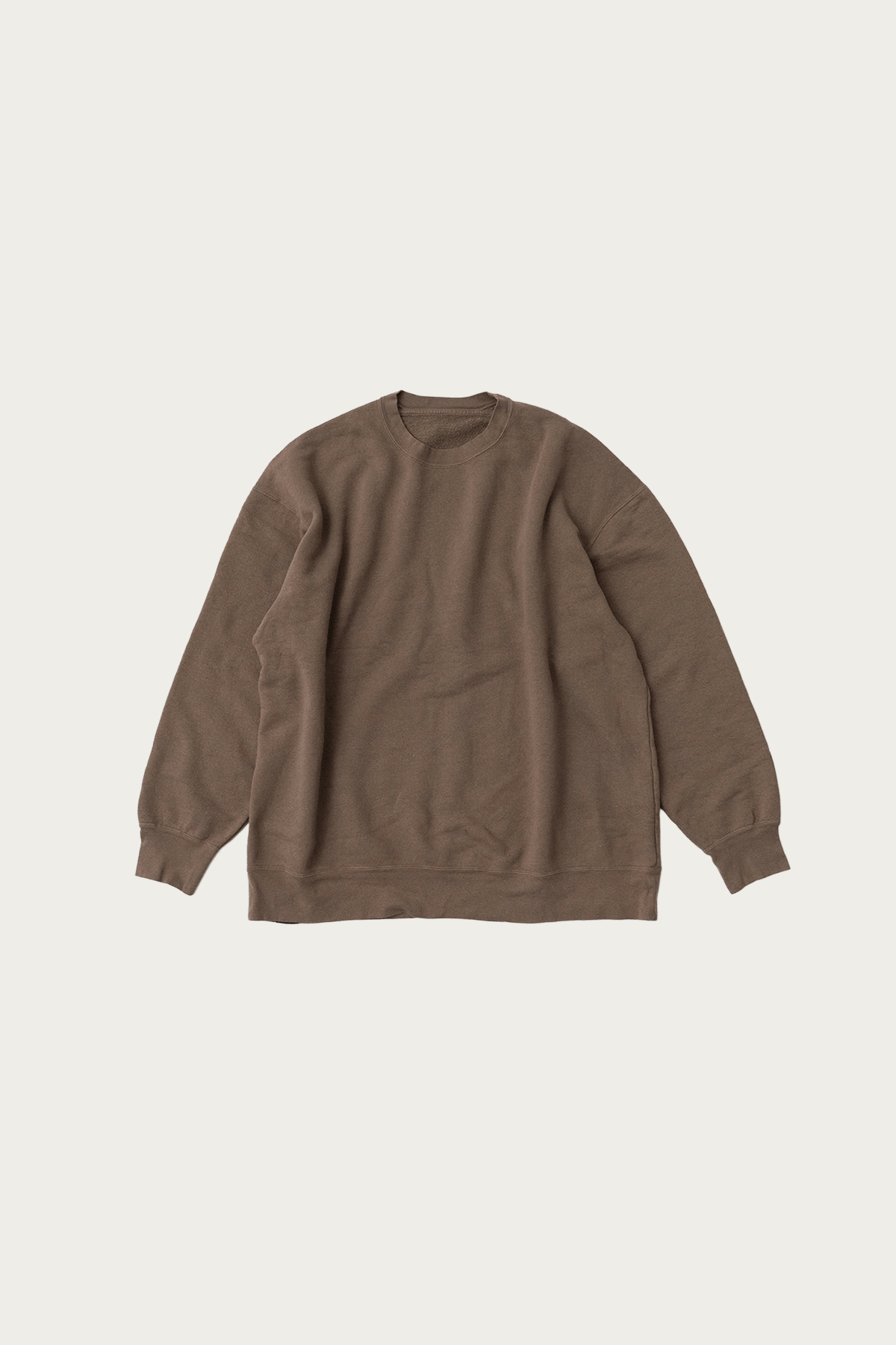 CONFECT - Upcyclino Basic Loop Back Jersey Sweat Shirt - Mocha - Canoe Club