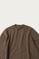 CONFECT - Upcyclino Basic Loop Back Jersey Sweat Shirt - Mocha - Canoe Club