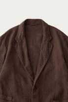 CONFECT - Brushed Linen Jacket - Brown - Canoe Club