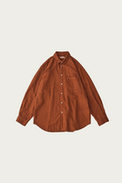 CONFECT - Brushed Linen Regular Collar Shirt - Brick - Canoe Club