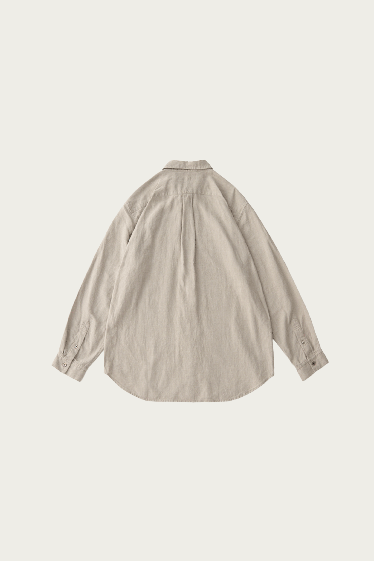 CONFECT - Brushed Linen Regular Collar Shirt - Natural - Canoe Club