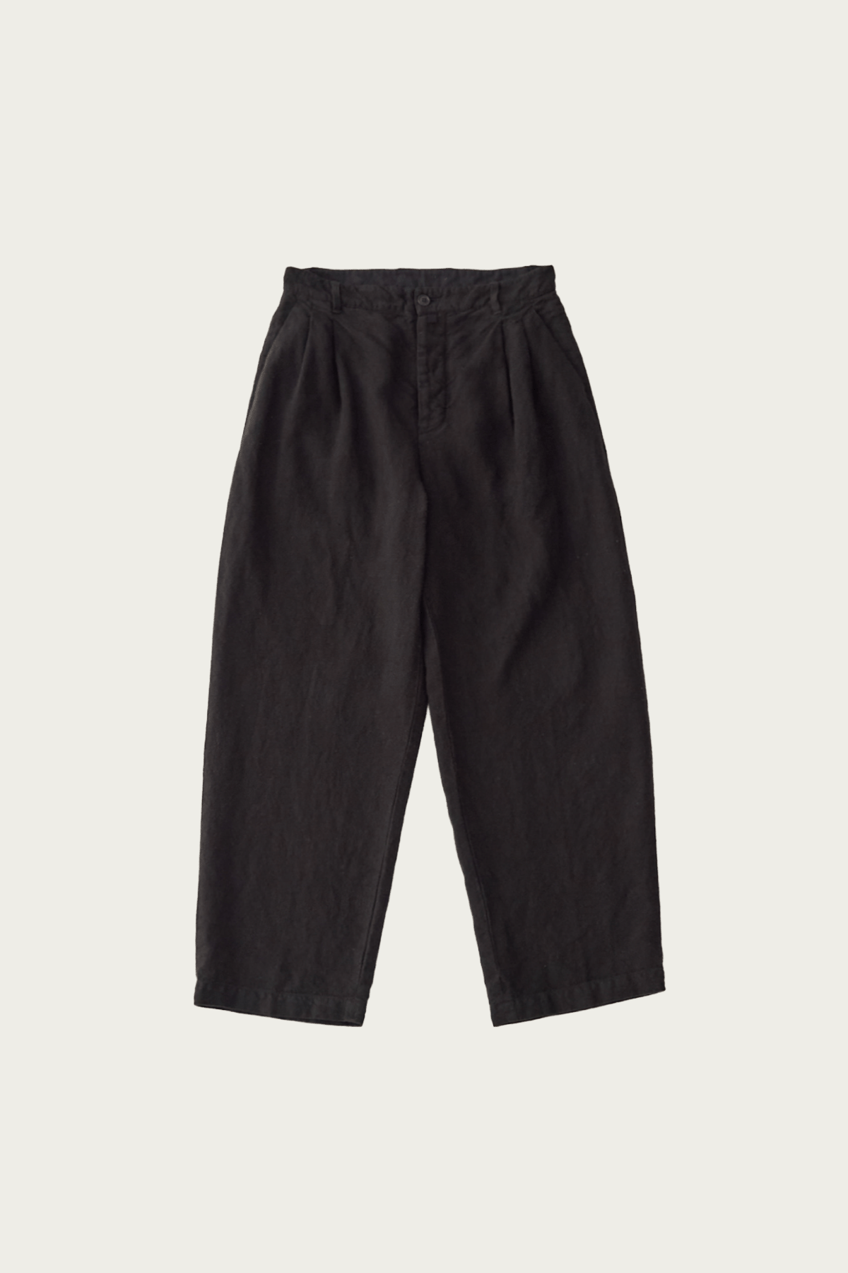 CONFECT - Brushed Linen Trousers - Black - Canoe Club